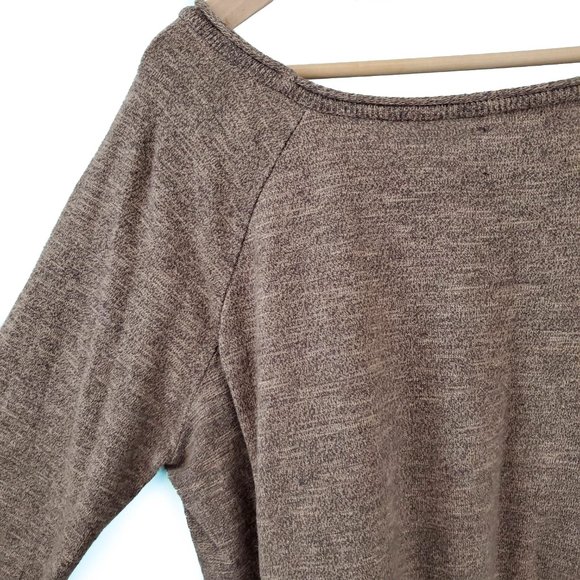 ZARA l Knit Oversized Tan Long Sleeves Top - M - Picture 7 of 12